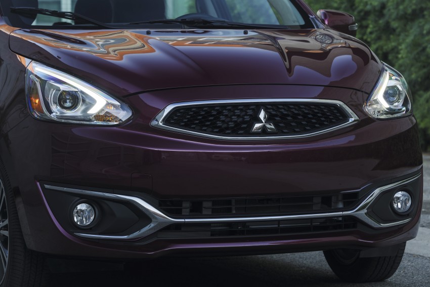 LA 2015: 2017 Mitsubishi Mirage – facelift with a grille 409608