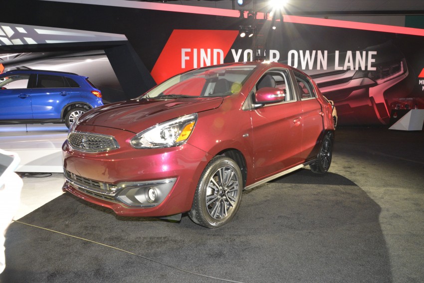 LA 2015: 2017 Mitsubishi Mirage – facelift with a grille 411092