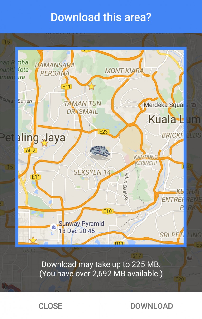 Google Maps now supports offline navigation in M’sia 412991