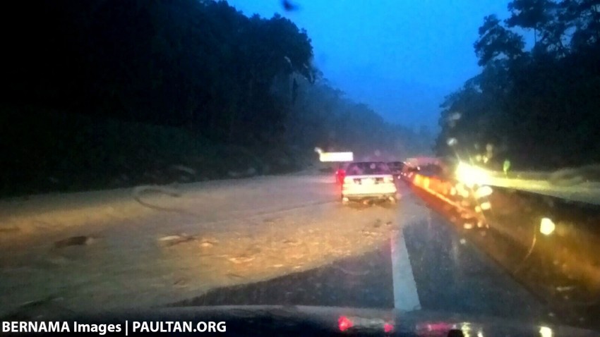 Landslide at KM52.4 on Karak Expressway – affected route still closed to public, no casualties reported 406233
