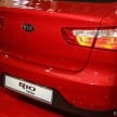 Kia Rio Sedan previewed in Malaysia, est. RM73,000