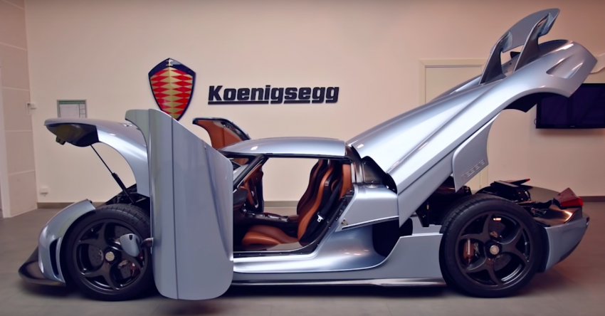 VIDEO: Koenigsegg Regera “Autoskin” auto doors 408618