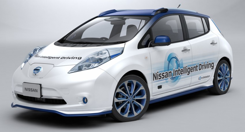 Nissan Leaf autonomous prototype begins road tests 401427