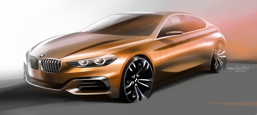 BMW Concept Compact Sedan previews FWD sedan 410546