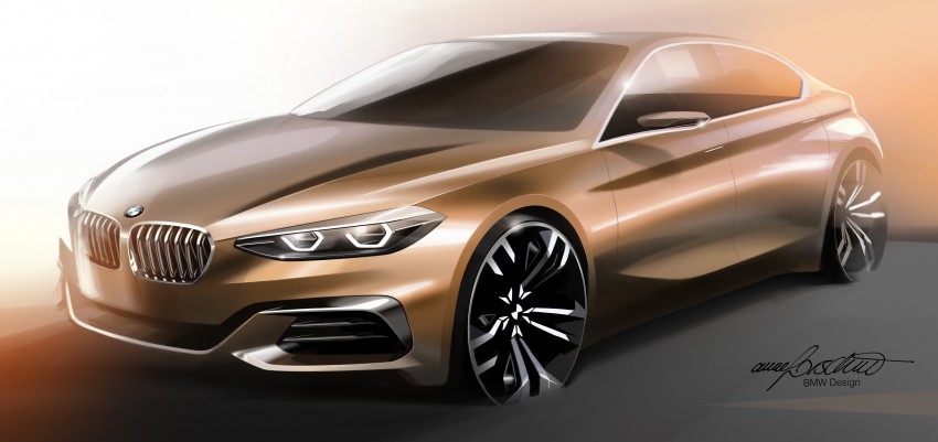 BMW Concept Compact Sedan previews FWD sedan 410543