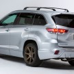 Toyota to show five TRD concepts at SEMA 2015 – Corolla, Camry, Avalon, Highlander, Land Cruiser