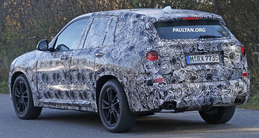 SPIED: G01 BMW X3 tries production body on for size 407463