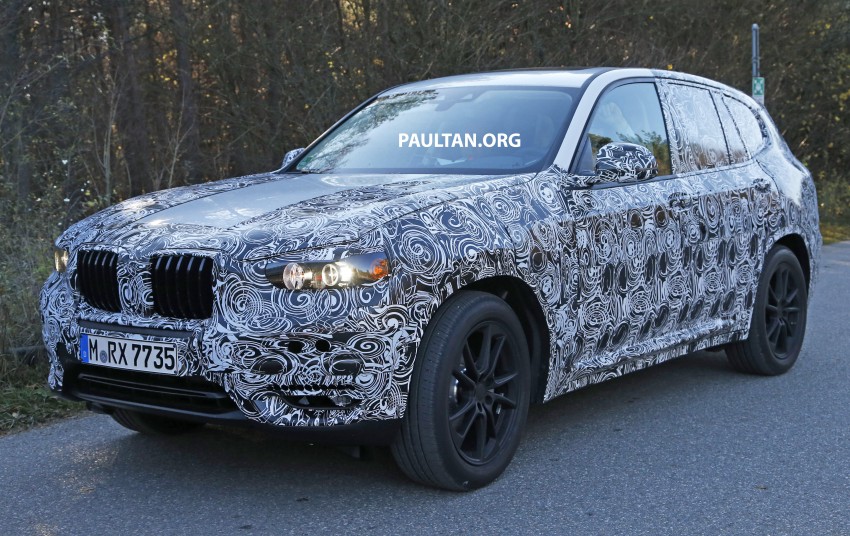 SPIED: G01 BMW X3 tries production body on for size 407464