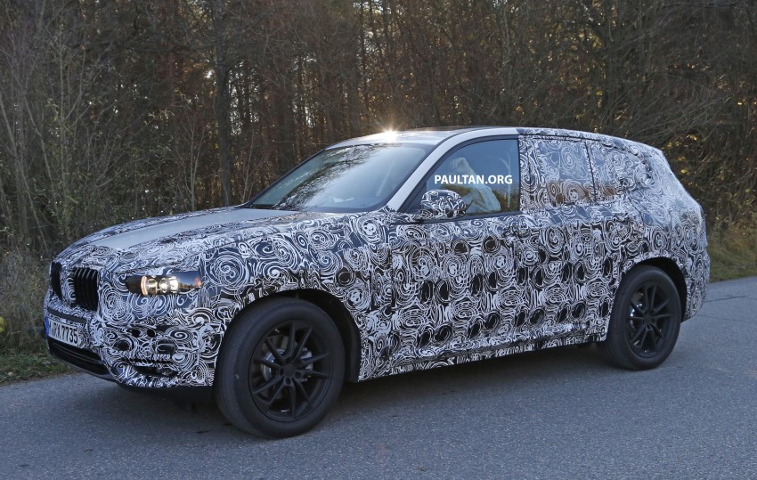 SPIED: G01 BMW X3 tries production body on for size 407466