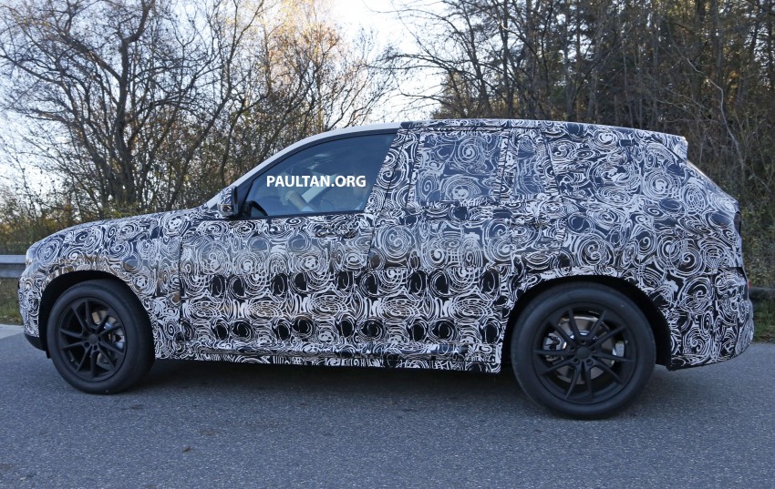 SPIED: G01 BMW X3 tries production body on for size 407468