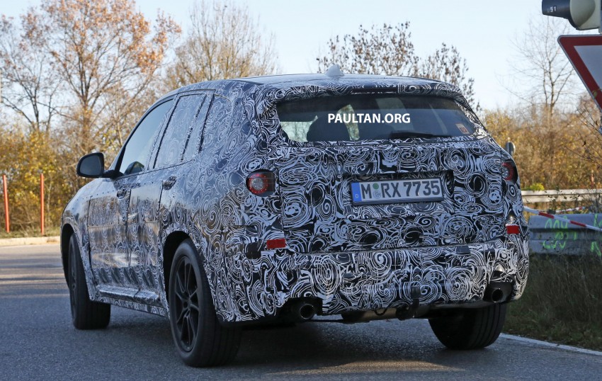 SPIED: G01 BMW X3 tries production body on for size 407470