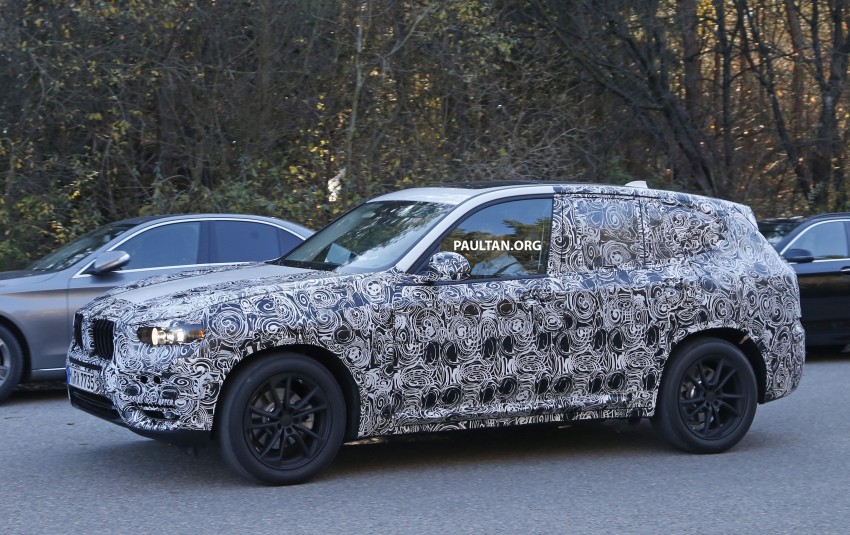 SPIED: G01 BMW X3 tries production body on for size 407457