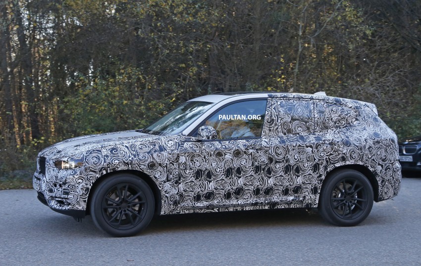 SPIED: G01 BMW X3 tries production body on for size 407458
