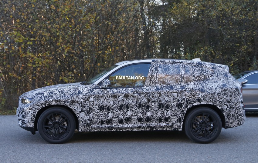 SPIED: G01 BMW X3 tries production body on for size 407459