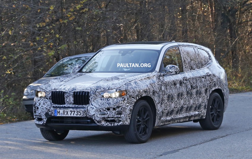 SPIED: G01 BMW X3 tries production body on for size 407472