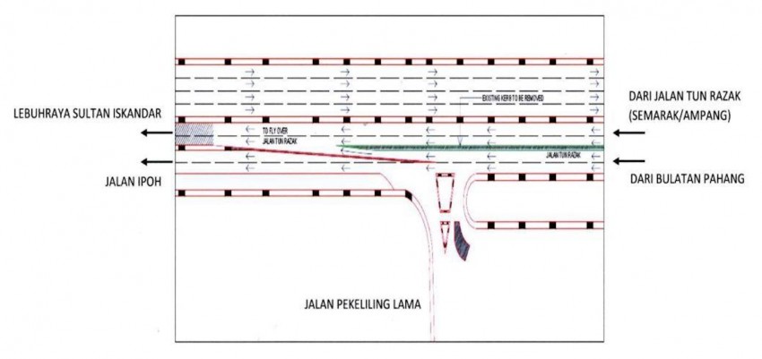 New traffic dispersal plan for Jln Tun Razak from Nov 8 401903