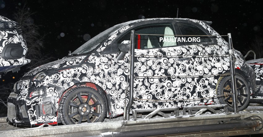 SPIED: Fiat 500 Abarth facelift caught, fully disguised 422220