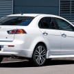 2016 Mitsubishi Lancer facelift launched in Australia