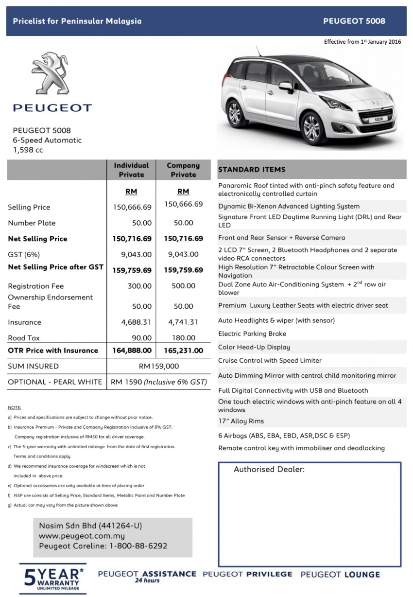 Peugeot 308 and 508 prices to go up from Jan 1, 2016 Image #423801