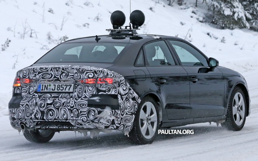 SPYSHOTS: Audi A3 Sedan facelift gets sharper look 417072