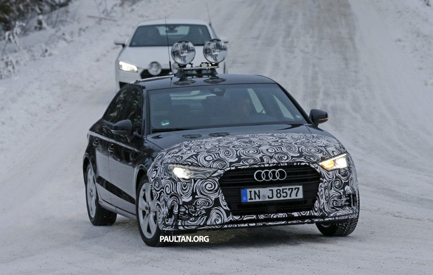 SPYSHOTS: Audi A3 Sedan facelift gets sharper look 417064