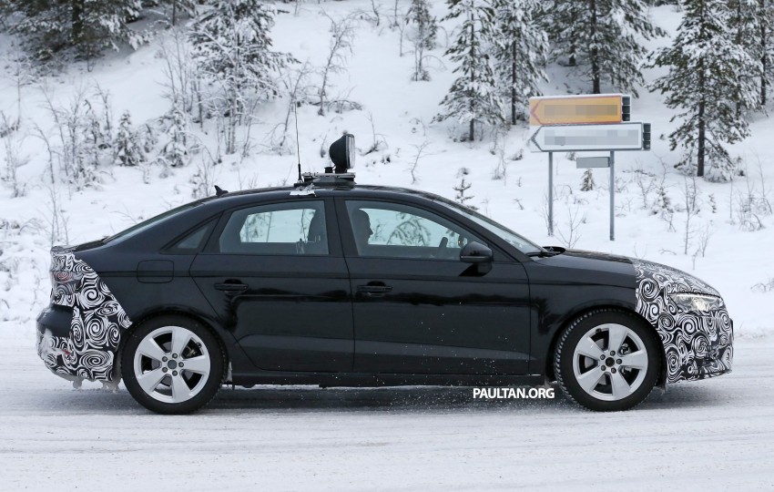 SPYSHOTS: Audi A3 Sedan facelift gets sharper look 417068