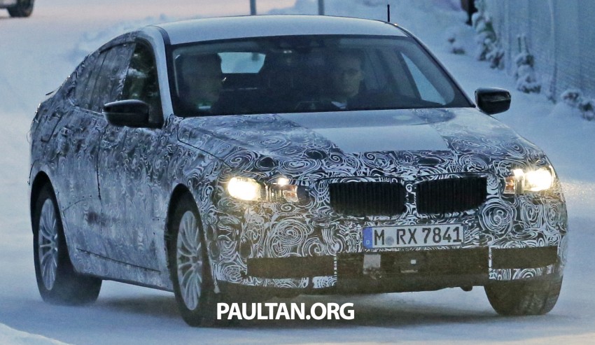 SPYSHOTS: 2017 BMW 5 Series GT spotted in the cold 421113
