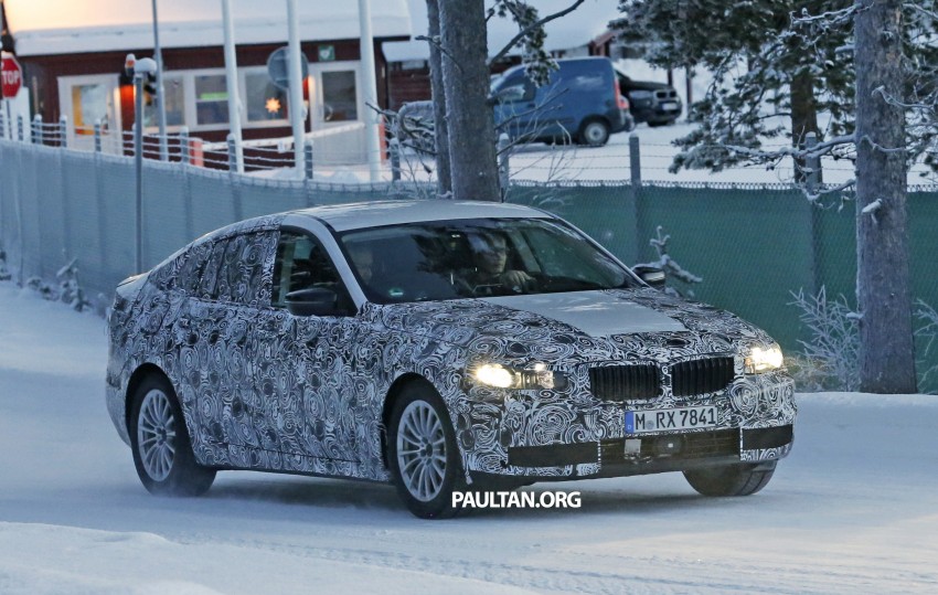 SPYSHOTS: 2017 BMW 5 Series GT spotted in the cold 421114