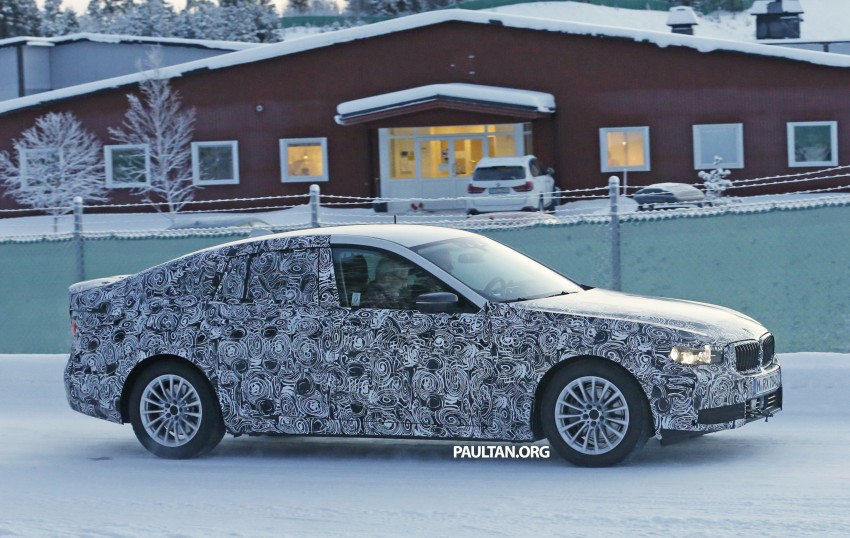 SPYSHOTS: 2017 BMW 5 Series GT spotted in the cold 421117