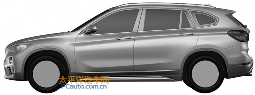 BMW “Grand” X1 appears in Chinese patent office 422501