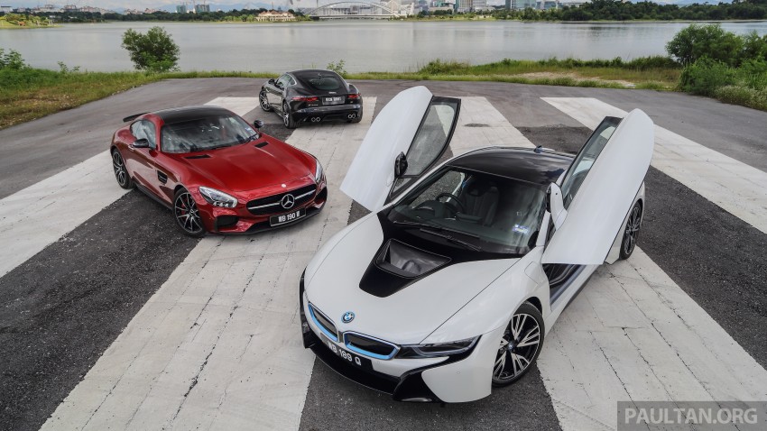 Driven Web Series 2015 #7: million ringgit sports cars – BMW i8 vs Mercedes-AMG GT S vs Jaguar F-Type R 417682