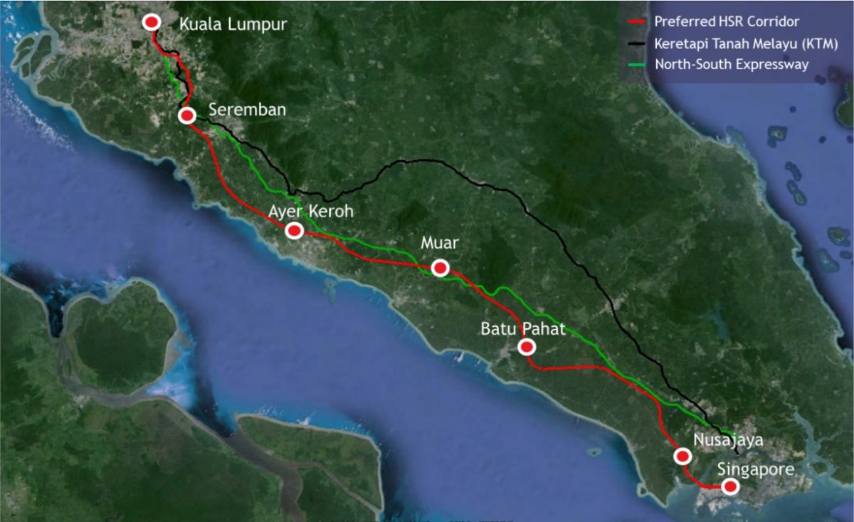 La Malaisie n’a pas encore décidé du projet de train à grande vitesse