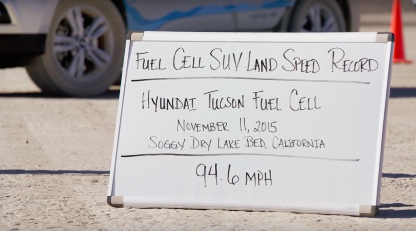 Hyundai Tucson Fuel Cell sets top speed record 418277