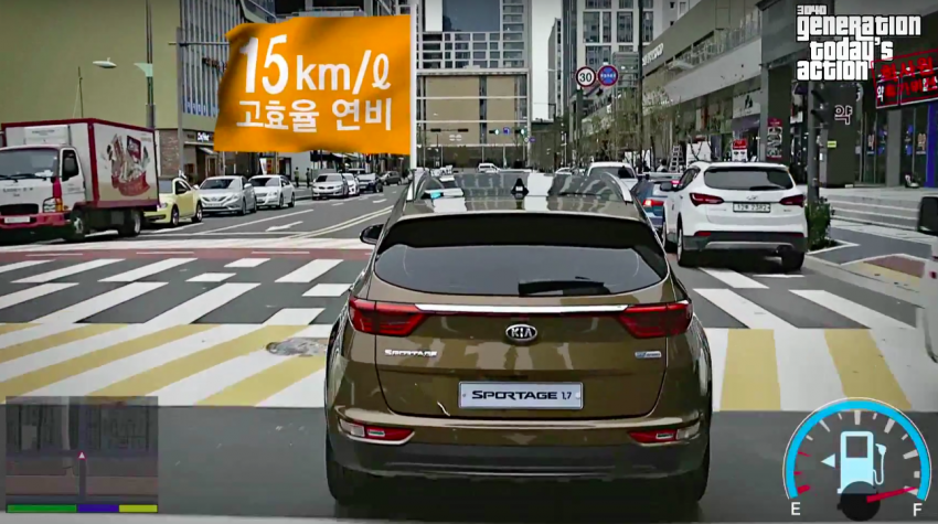 VIDEO: Kia Sportage promoted in a weird GTA-style ad 417504