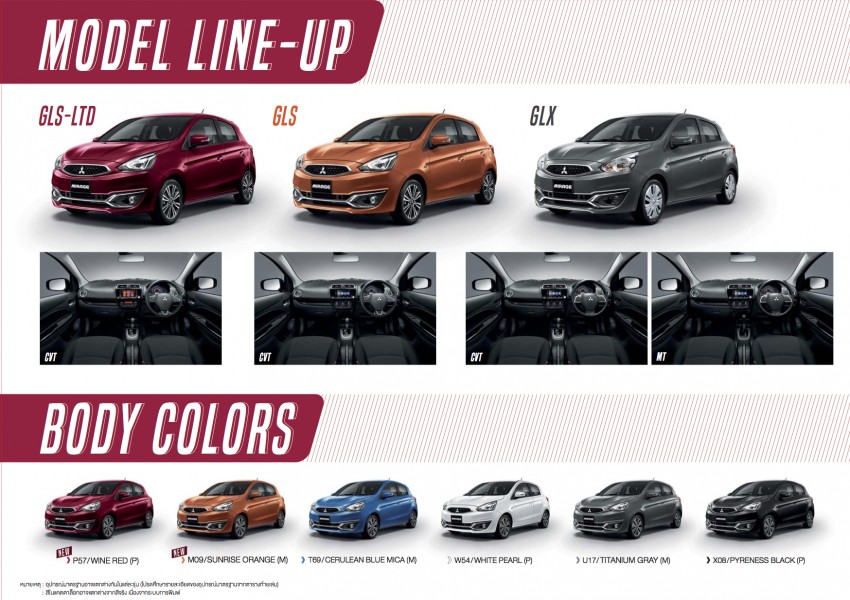 Mitsubishi Mirage facelift goes high tech in Thailand 415714