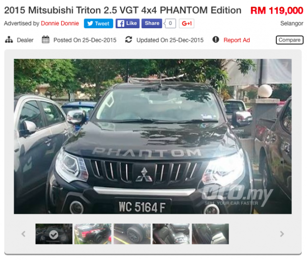 Mitsubishi Triton Phantom Edition