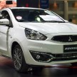 Mitsubishi Mirage with Dynamic Shield facelift spotted