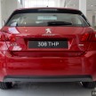 Peugeot 308 THP Active – confirmed at RM119,888