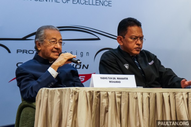 Proton Press Conference Tun Mahathir 1