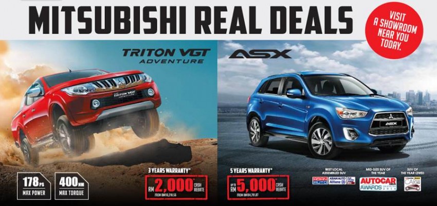Mitsubishi Real Deals 2015 – save up to RM8,000 414079