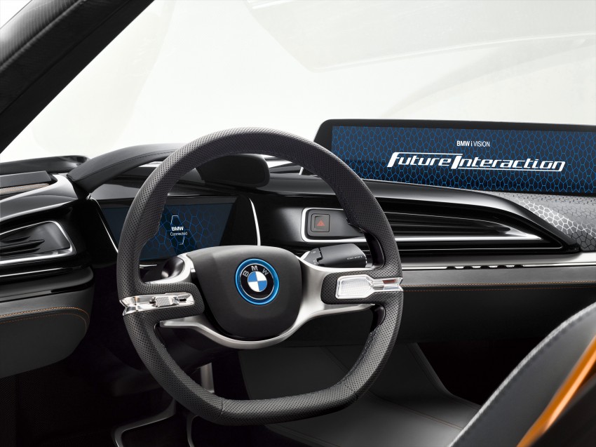 BMW i Vision Future Interaction revealed, with Air Touch gesture control, 21-inch panorama display 425196