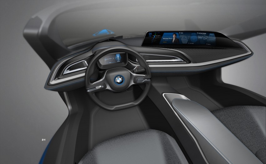 BMW i Vision Future Interaction revealed, with Air Touch gesture control, 21-inch panorama display 425208