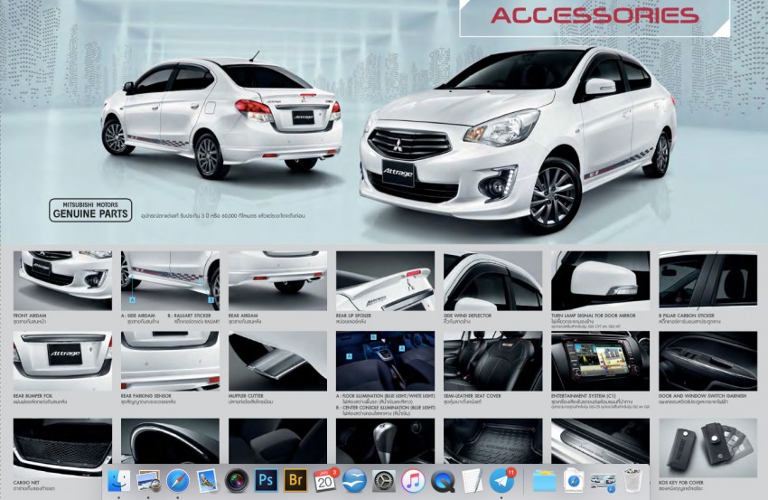 2016 Mitsubishi Attrage on sale in Thailand – new safety systems, improved 23.3 km/l fuel economy 431670