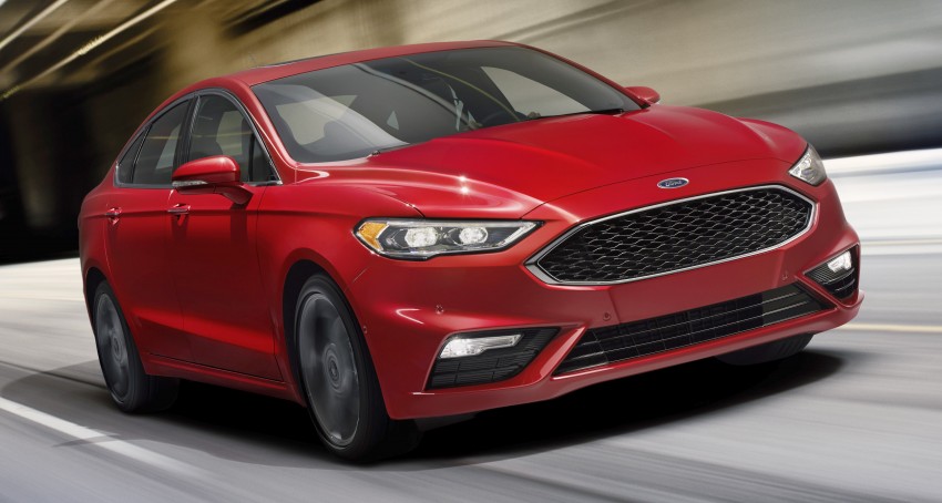 2017 Ford Fusion facelift debuts – 2.7L twin-turbo Fusion V6 Sport and two hybrids lead the new line-up 426857