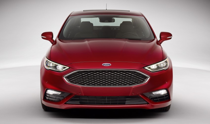 2017 Ford Fusion facelift debuts – 2.7L twin-turbo Fusion V6 Sport and two hybrids lead the new line-up 426855