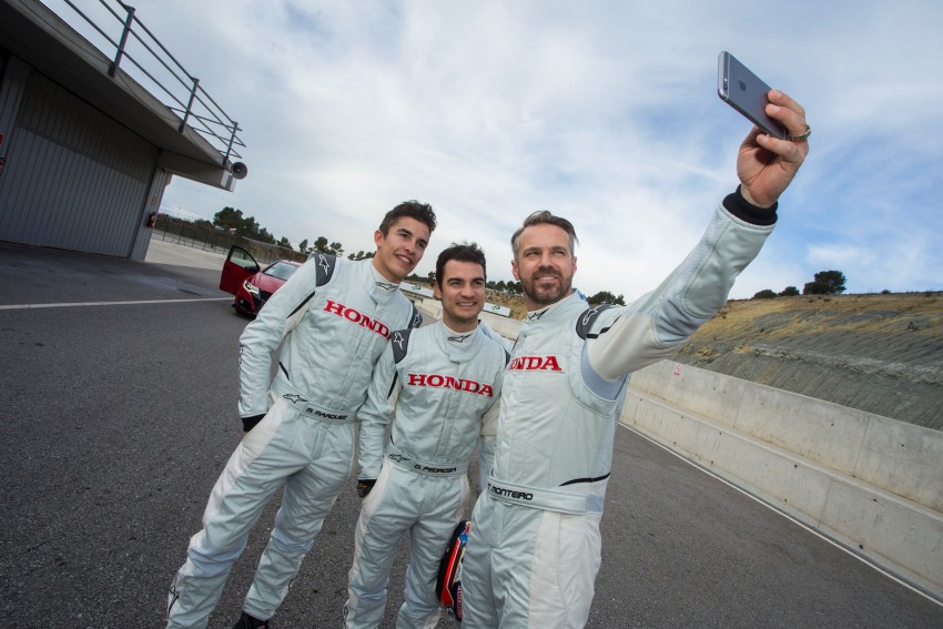 VIDEO: Honda Civic Type R gets driven by Marc Marquez, Dani Pedrosa, Toni Bou and Tiago Monteiro 434329