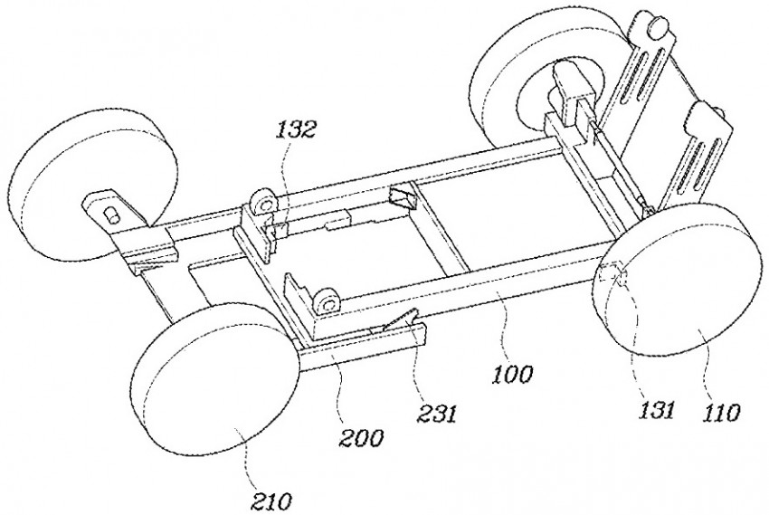 Hyundai files patent in the US for a foldable city car 431167