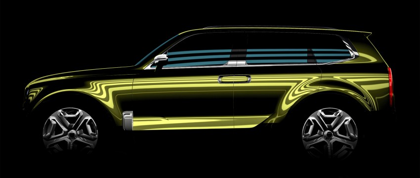 Kia teases large SUV concept model for Detroit 2016 425265