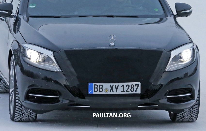 SPIED: W222 Mercedes-Benz S-Class FL hides grille 434192
