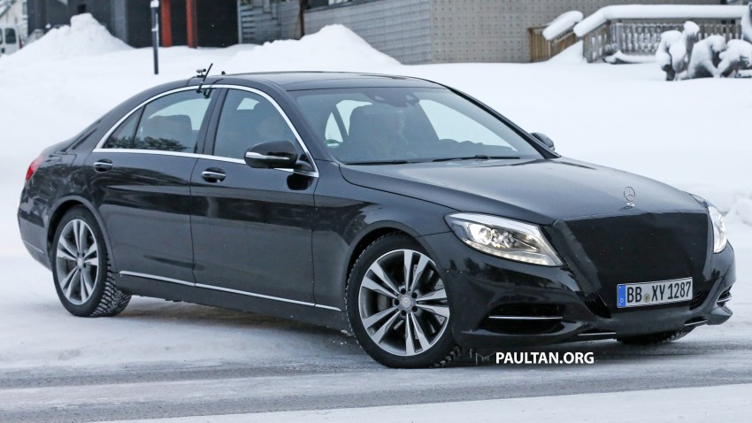 SPIED: W222 Mercedes-Benz S-Class FL hides grille 434196